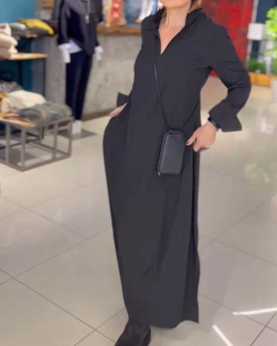 Lange Zomerjurk voor Vrouw Comfortabel Elegante Jurk