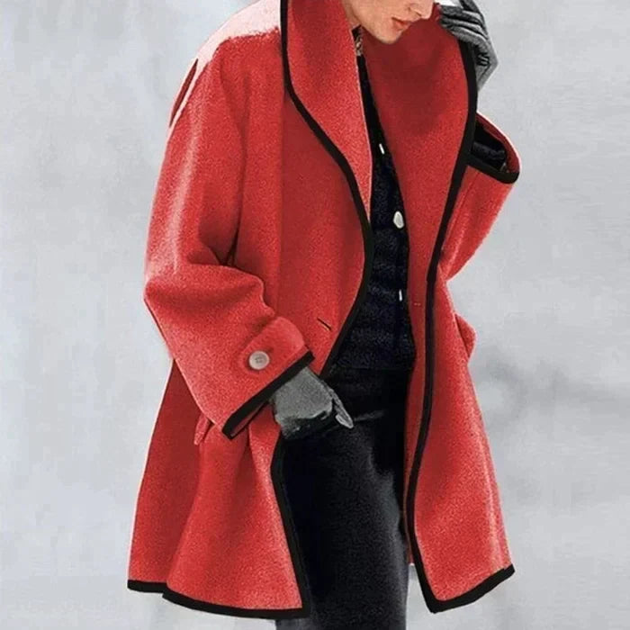 Dames Wollen Jas Warm en Elegант