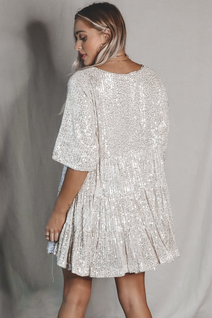 Glamourjurkje FEIKE: Glitterjurk Stralend en Feestelijk