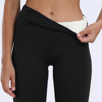 Warme Donzige Leggings voor Vrouw Met Push Up