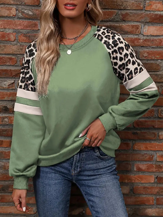 Dames Luipaard Sweater Warme Trui Fashionabel - StudioMarella