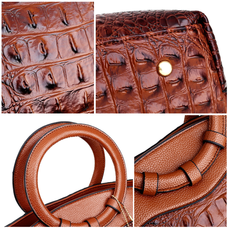 Krokodillenleer Handtas Luxe Design voor Dames
