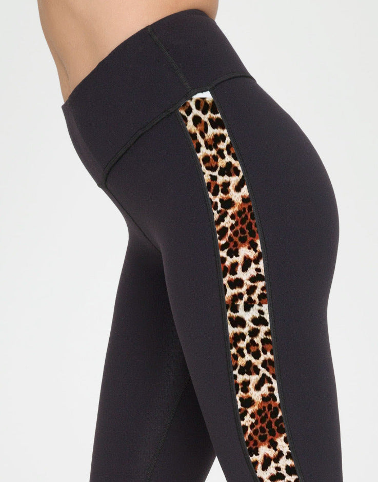 Dames Sportlegging Panterprint Streep Patronen