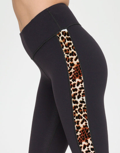 Dames Sportlegging Panterprint Streep Patronen