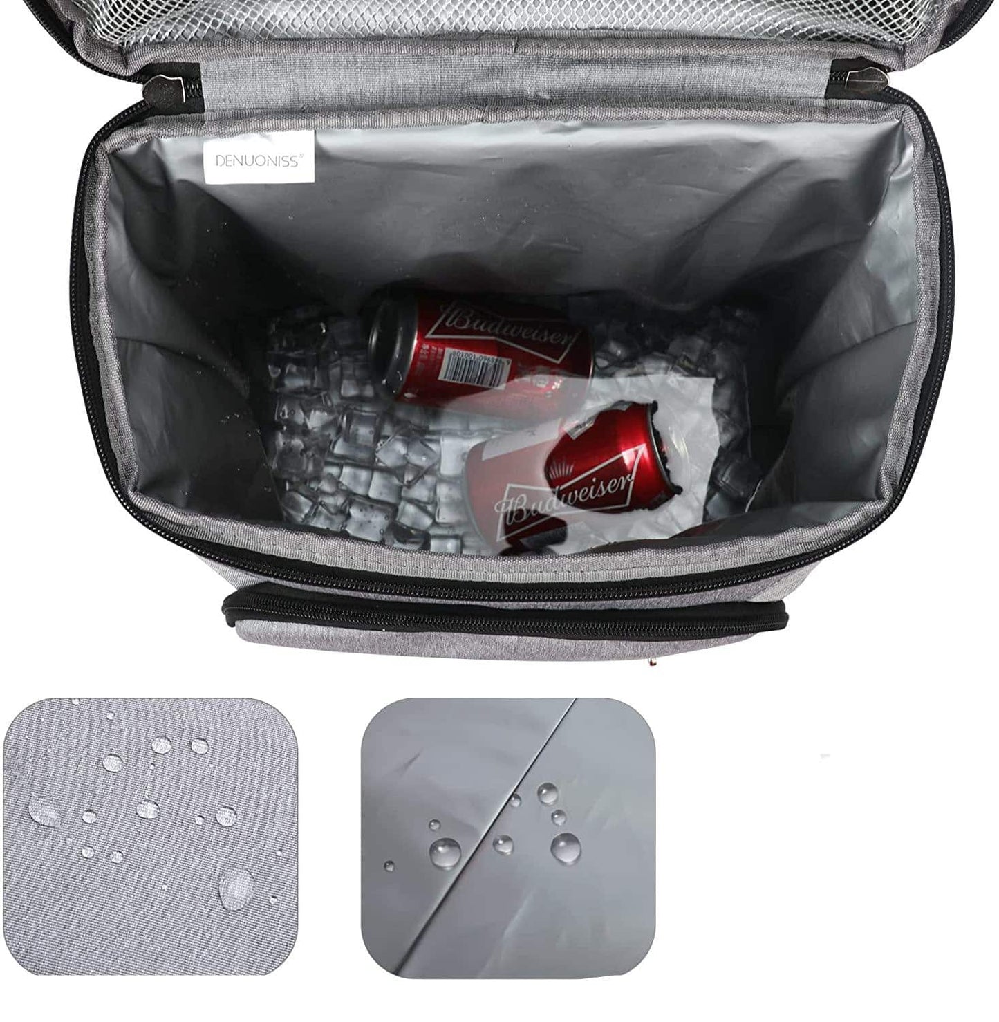 Koelrugzak 18L 30L Geïsoleerd 16 Uur Koud Oxford Nylon Picknick Camping Strand