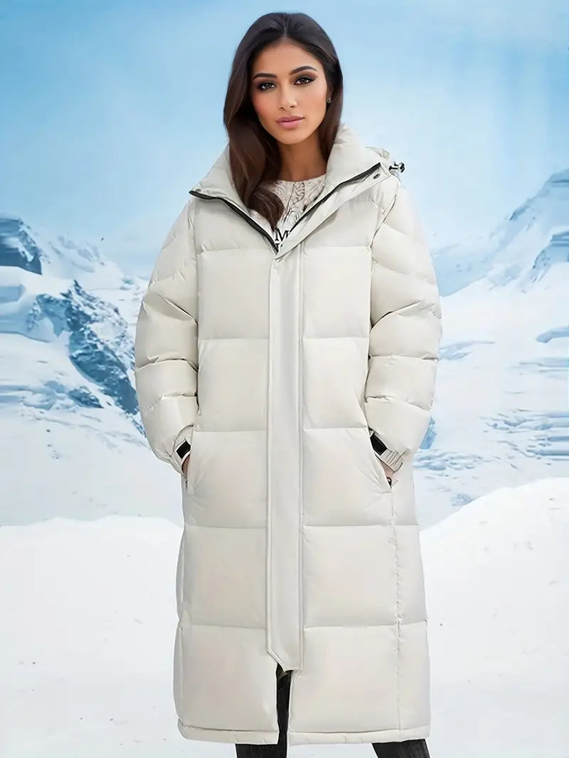 Dames Winterparka Warm en Waterdicht Lang Model