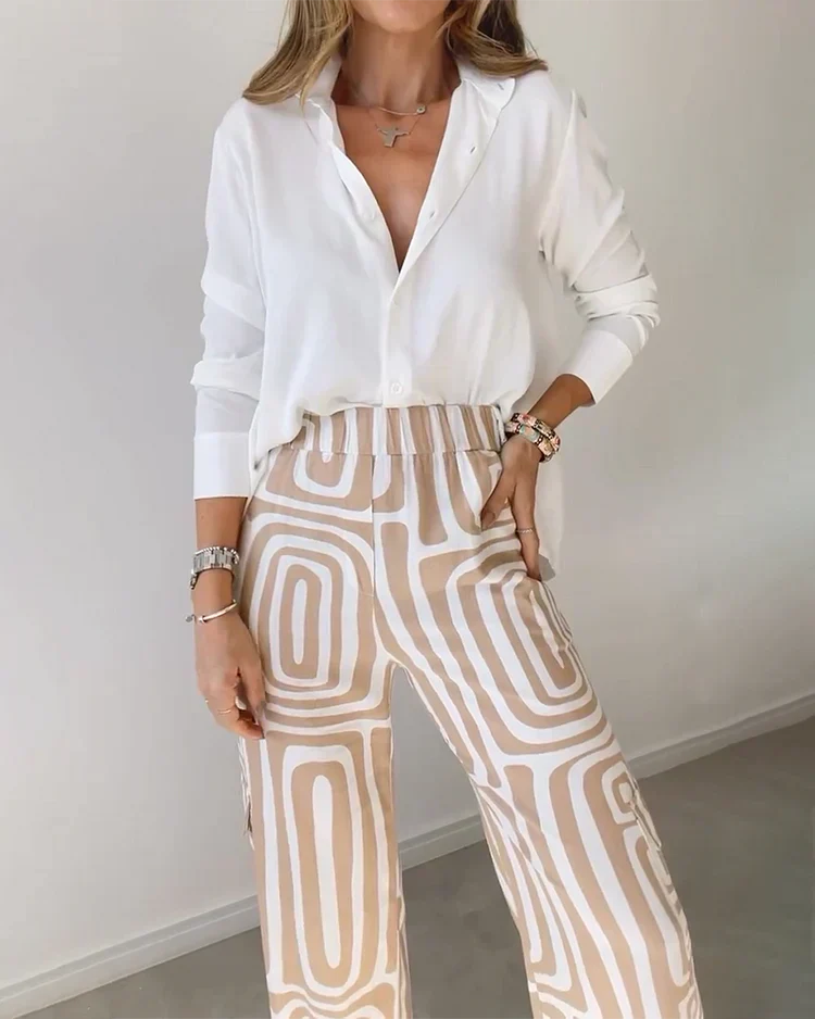 Dames Broeken Elegant Met Gratis Top