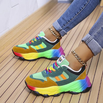 Dames Regenboogschoenen Orthopedisch Comfortabel