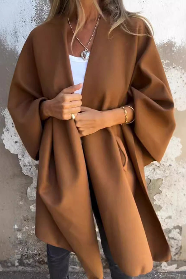 Dames Cape Shawl Tussenjas Elegante Open Stijl Modieus - StudioMarella