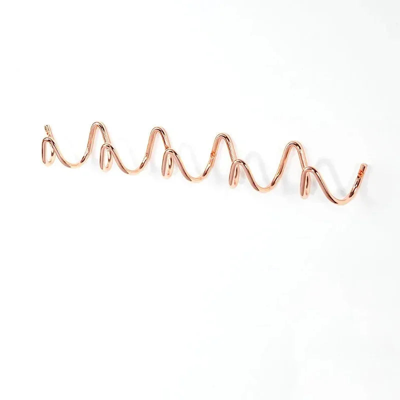 Wandkapstok Metaal Design Golvend 3 Of 5 Haken Modern