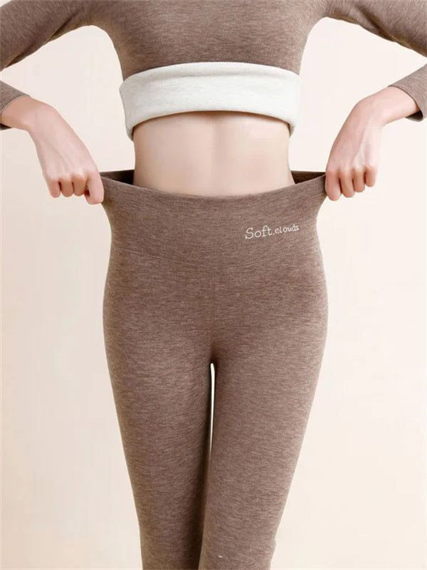 Dames Legging High Waist Fleece Zacht Comfortabel