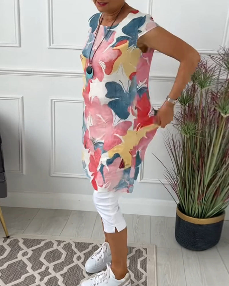 Vrouwelijke Lainey Bloemen Top Casual Lange Mouw