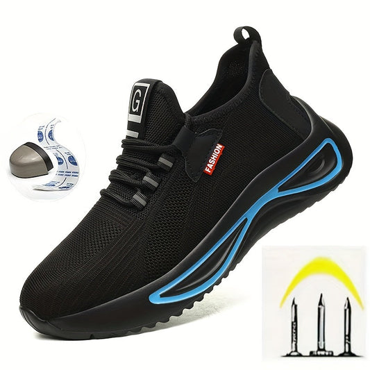 Werkschoenen voor Heren – Lichtgewicht met Stalen Neus en Antislip Zool
