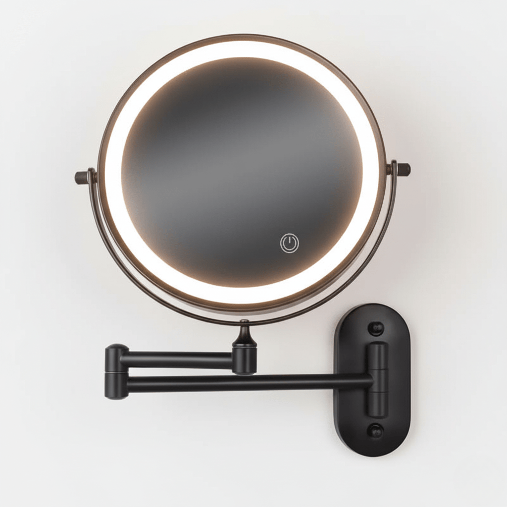 Vergrotende Spiegel LED Oplaadbaar Dimbaar Make-up Badkamer Cosmeticaspiegel Rond 20cm