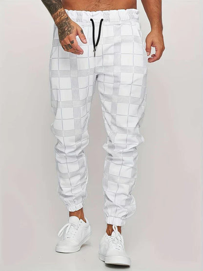 Joggingbroek Zacht Geruit Comfortabele Sportbroek