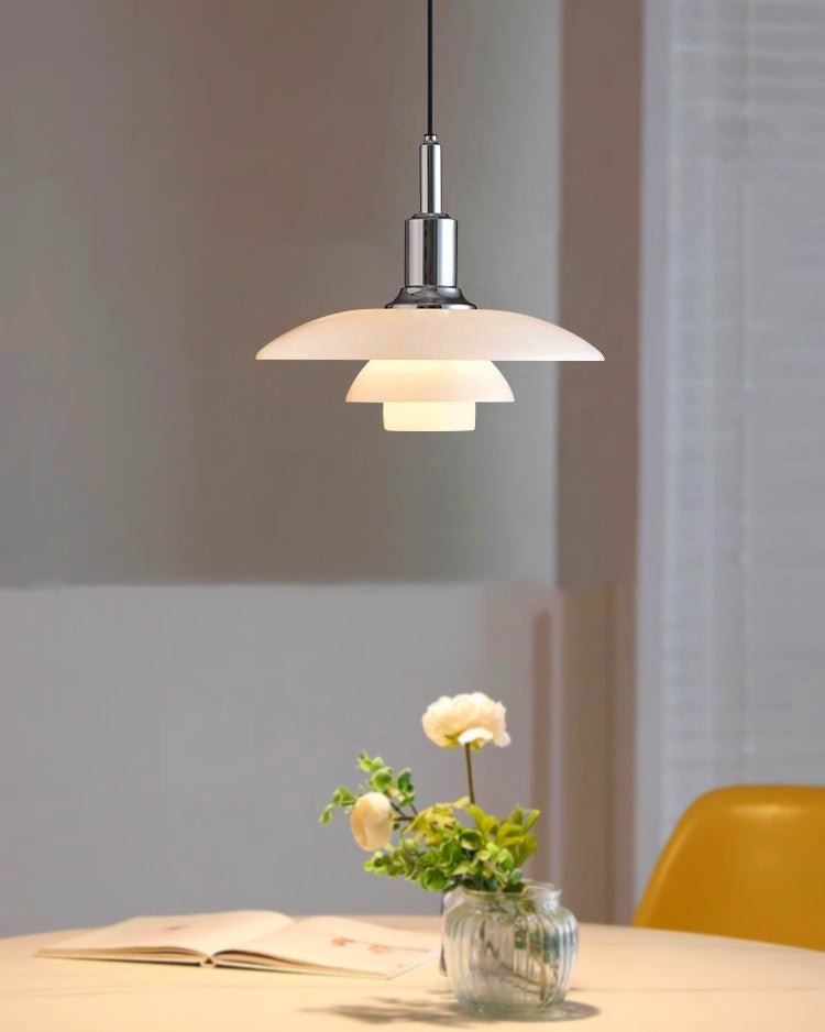 Hanglamp Glas Rond Scandinavisch Wit LED Woonkamer Eetkamer Slaapkamer Modern