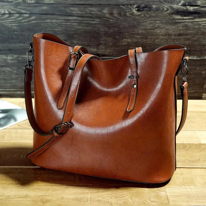 Lederen Schouder tas Vintage Stijl - StudioMarella