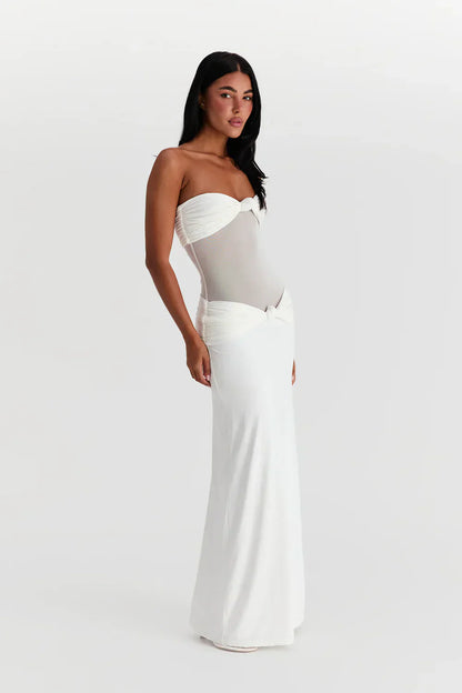 Mesh Maxi Jurk Zomerjurk voor Vrouw