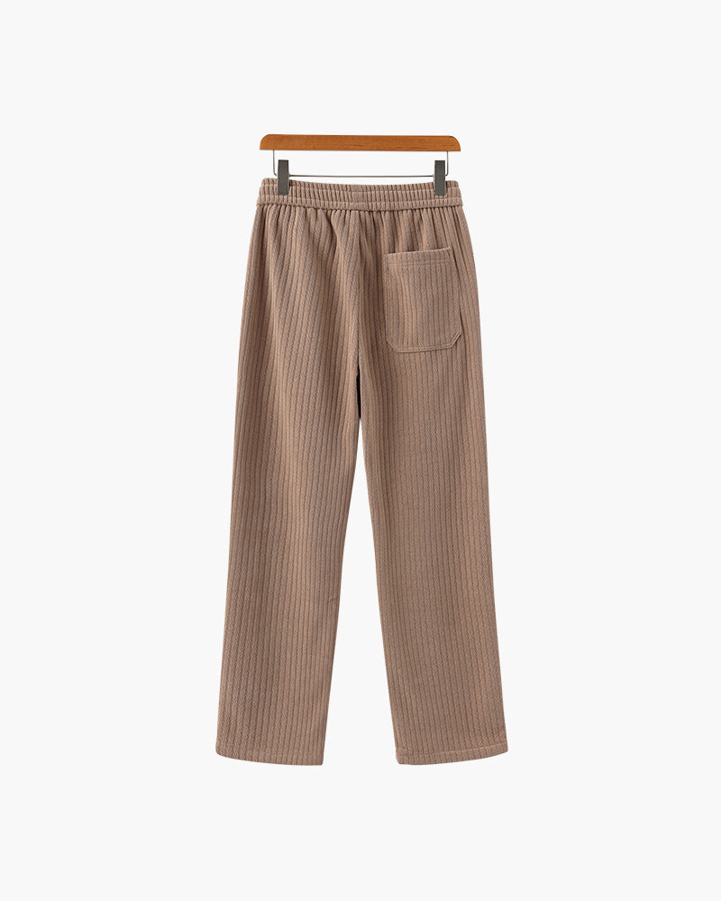 Heren Broek Corduroy Wijd Model met Touwtjes Sluiting