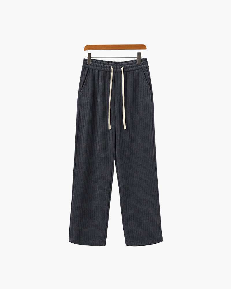 Heren Broek Corduroy Wijd Model met Touwtjes Sluiting
