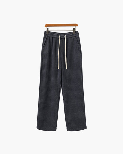 Heren Broek Corduroy Wijd Model met Touwtjes Sluiting