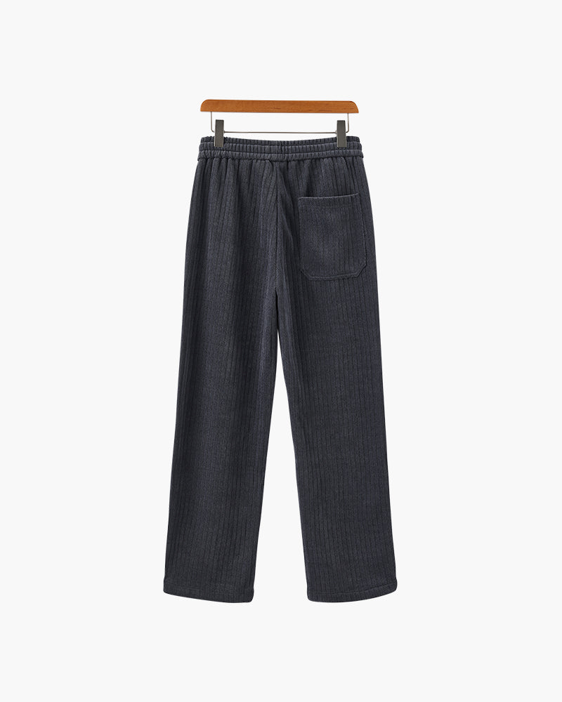 Heren Broek Corduroy Wijd Model met Touwtjes Sluiting