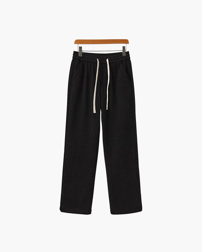 Heren Broek Corduroy Wijd Model met Touwtjes Sluiting - StudioMarella