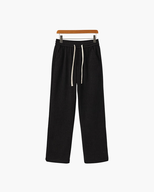 Heren Broek Corduroy Wijd Model met Touwtjes Sluiting - StudioMarella