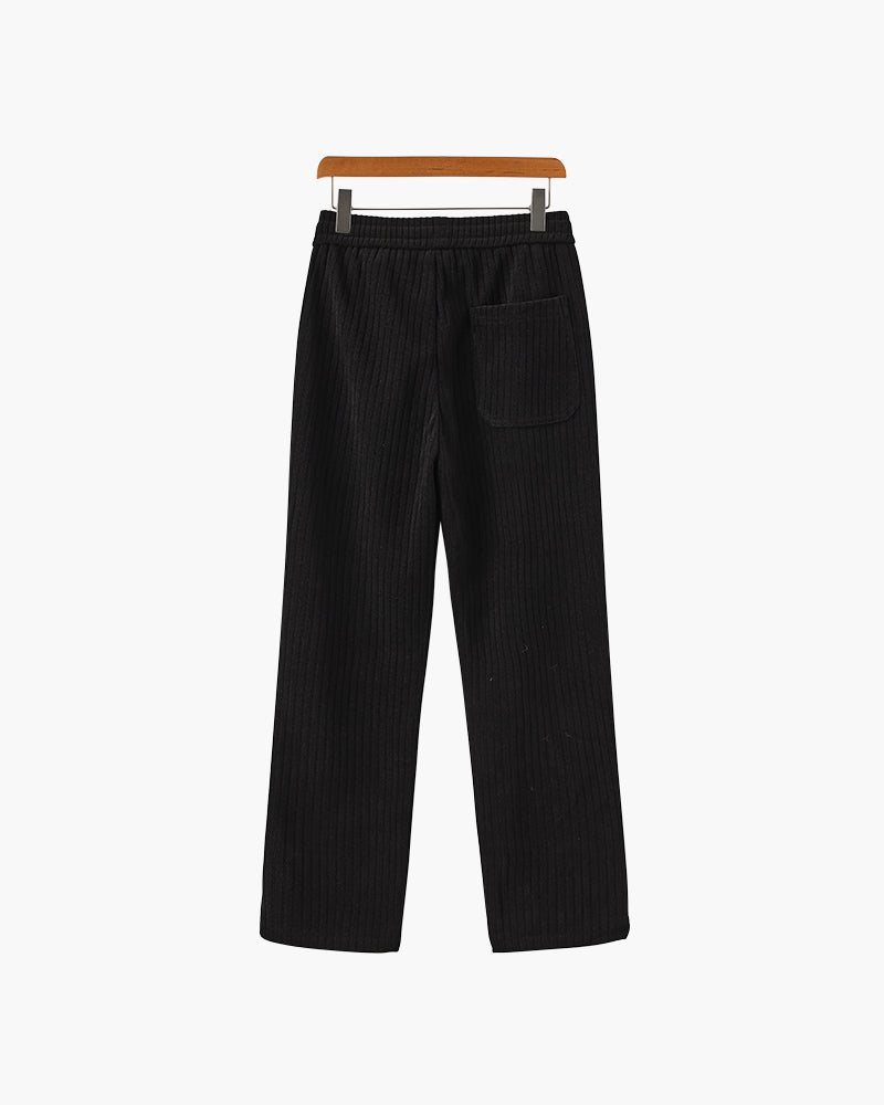 Heren Broek Corduroy Wijd Model met Touwtjes Sluiting