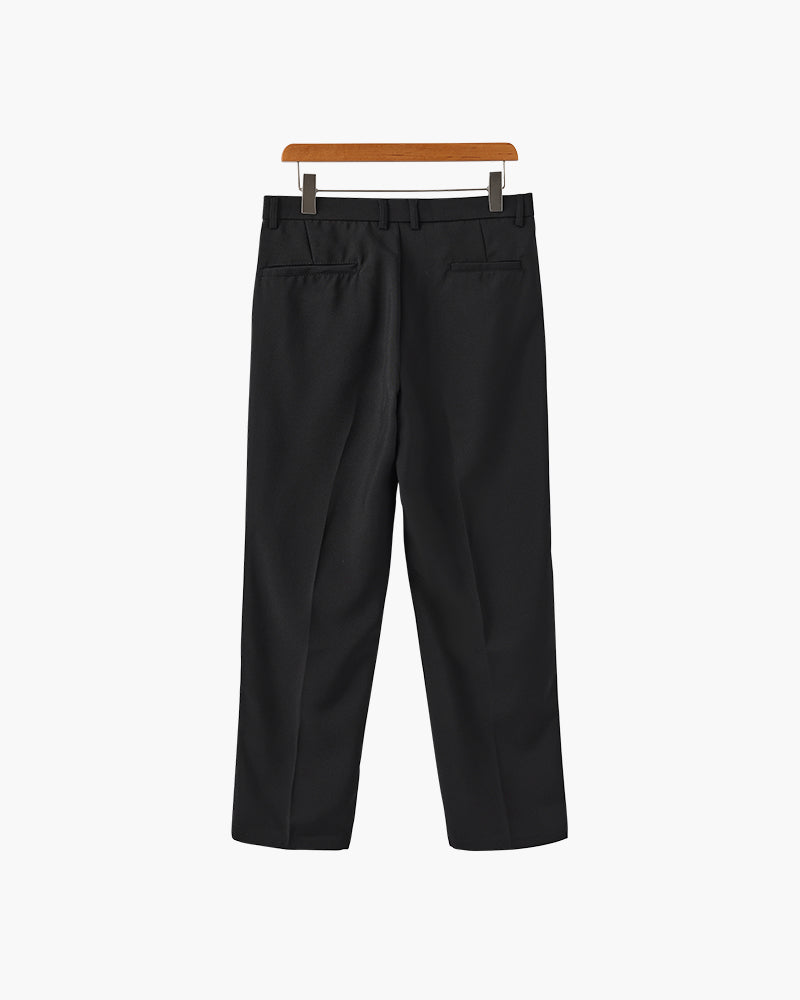 Hoge Taille Broek Wijd Model Anzug Stijl