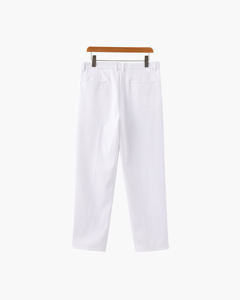 Hoge Taille Broek Wijd Model Anzug Stijl