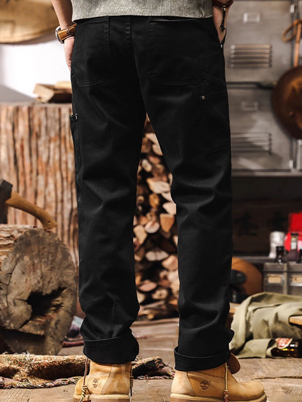 Heren Cargo Broek Straight Leg Utility Stijl