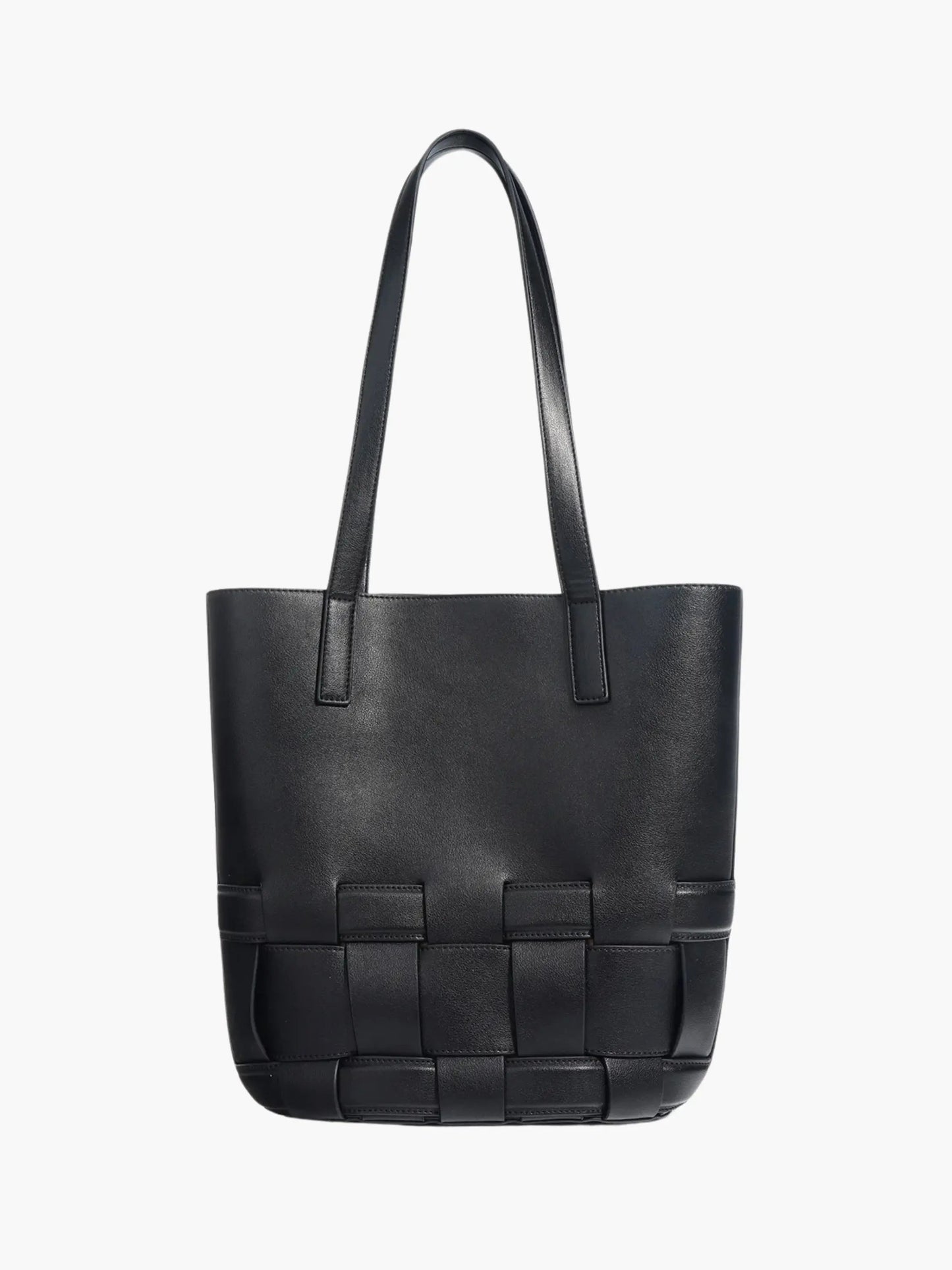 Leren Schouder tas voor Dames met Gevlochten Patroon