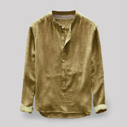 Klassiek Overhemd Oxford voor Heren Wit Blauw Gavi Stijl