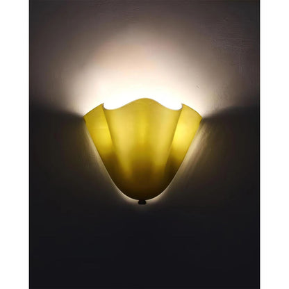 Glazen wandlamp 2x E27 glas beige badkamer hal woonkamer dimbare wandverlichting vochtbestendig