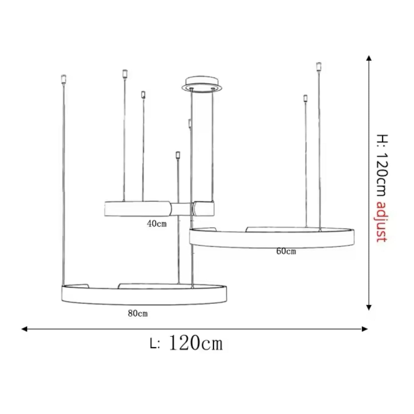 Ronde LED Hanglamp Meerdere Maten Eettafel Woonkamer Design Ringlamp Modern