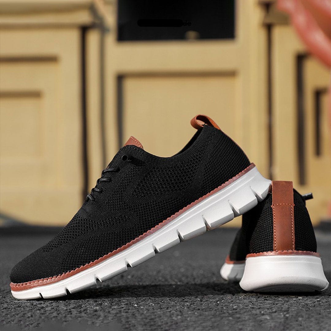 Leren Herenschoenen Ademend Comfortabel Design