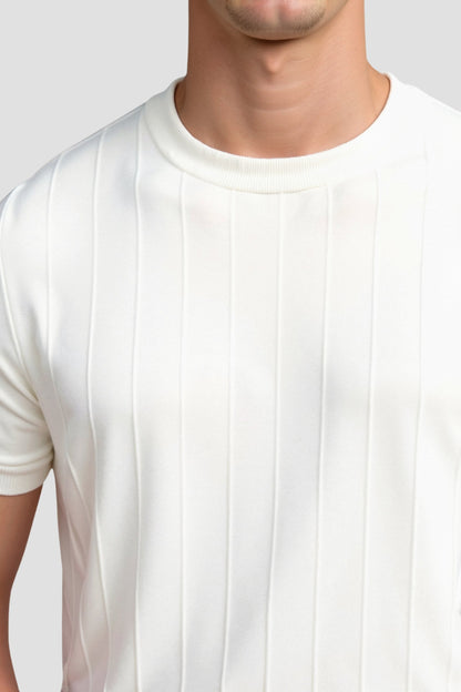 Heren T-Shirt Gestreept O-Hals Klassiek Casual