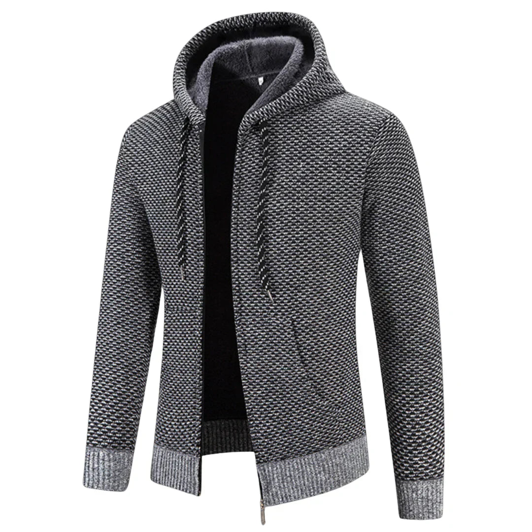 Heren Winterjas Gevoerd Sherpa Jas Met Capuchon Warm