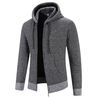 Heren Winterjas Gevoerd Sherpa Jas Met Capuchon Warm