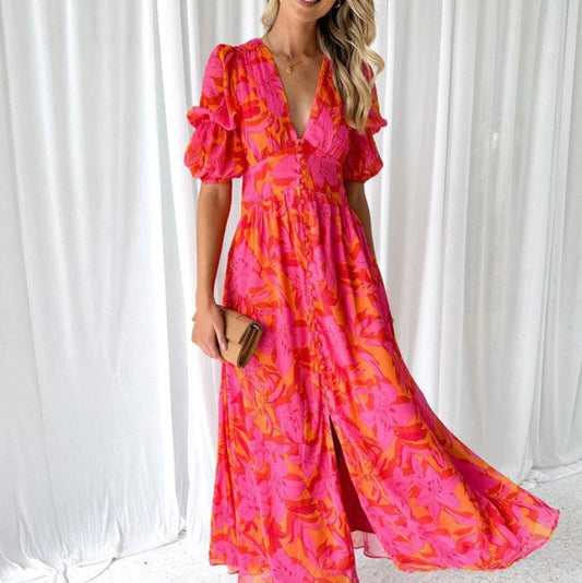 Dames Maxi-jurk Elegant Losvallend - StudioMarella