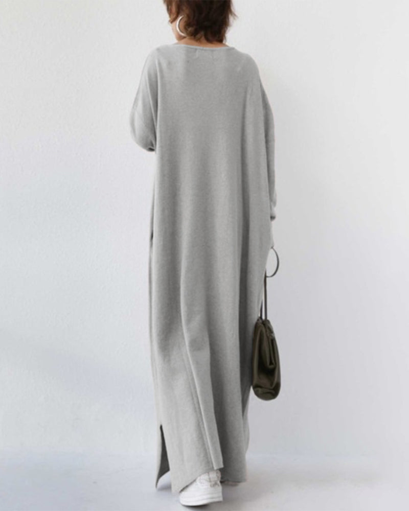 Dames Trui Jurk Zacht Warme Wintertrui