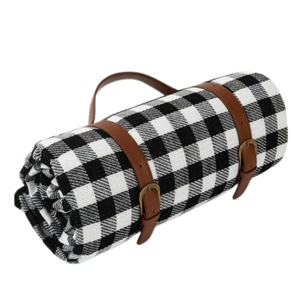 Waterdichte Opvouwbare Picknickkleed voor Buiten – Zachte Bovenzijde PEVA Onderzijde – Compact Draagbaar Strandkleed voor Picknick Camping Park