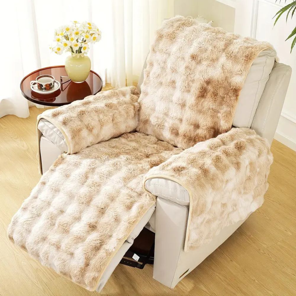 Fluwelen Relax Fauteuil Hoes met Antislip | Luxe Textuur & Perfecte Pasvorm voor Bescherming