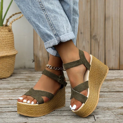 Vrouwensandalen met Sleehak Mooi en Stijlvol