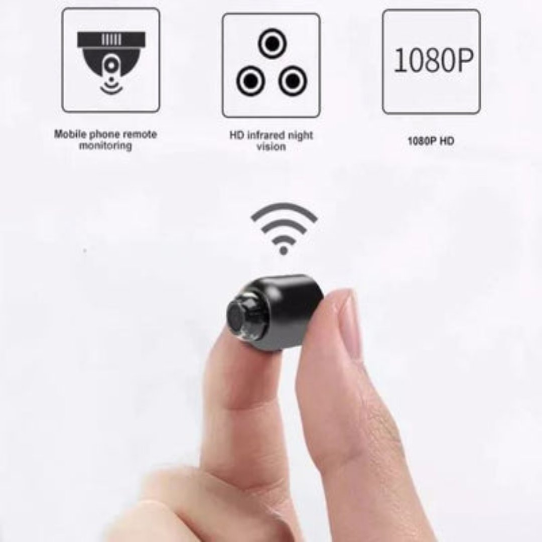 Compacte Bewakingscamera met Audio & Nachtzicht – WiFi & Hotspot
