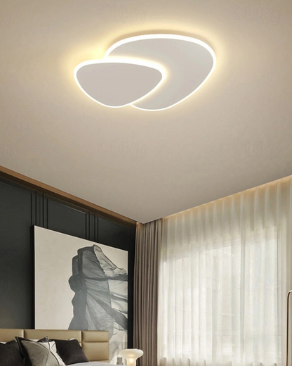 Plafondlamp Asymmetrisch Ontwerp LED Verlichting Warm Licht Modern Interieur Woonkamer Slaapkamer Eetkamer Minimalistische Designlamp