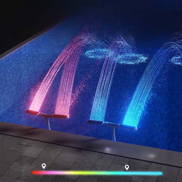 Zwembad Solar Fontein met RGB LED Verlichting voor Opblaasbaar Zwembad