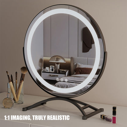 Make-up Spiegel LED Verlichting Oplaadbaar 40cm 360° Draaibaar Dimbaar 3 Lichtmodi