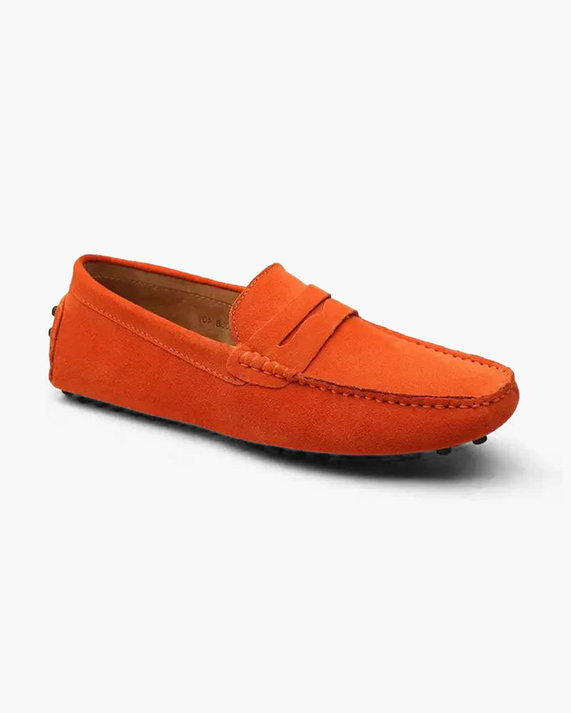 Leer Mokassin Heren Schoen Comfortabel Suède Slip On